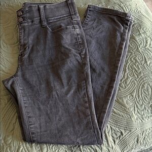 Nine West Slim Straight Washed Black Jeans